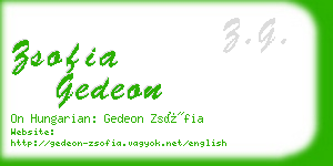 zsofia gedeon business card
